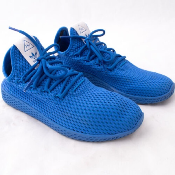 adidas Shoes - (3/100$) Adidas Pharrell Williams Tennis Hu Blue Mesh Athletic Shoes